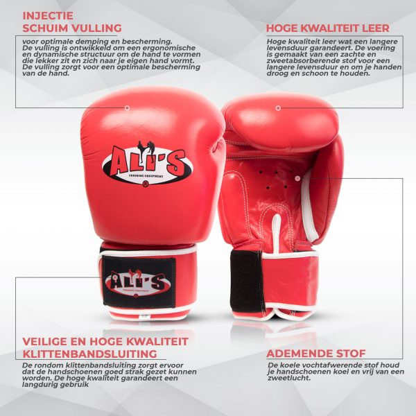 Bokshandschoen BG TR rood