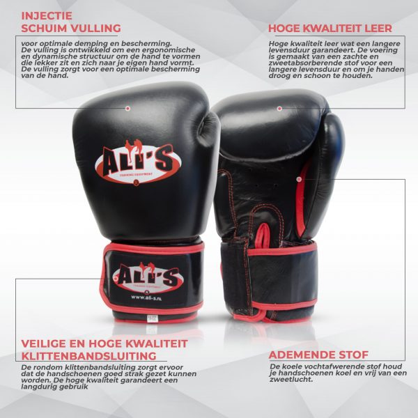 Bokshandschoen BG TR Zwart