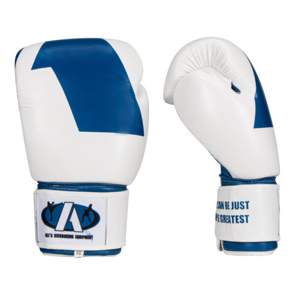 Bokshandschoenen – Blauw / Wit