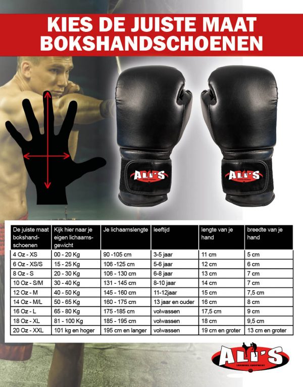 Bokshandschoen BT GO Zwart Goud