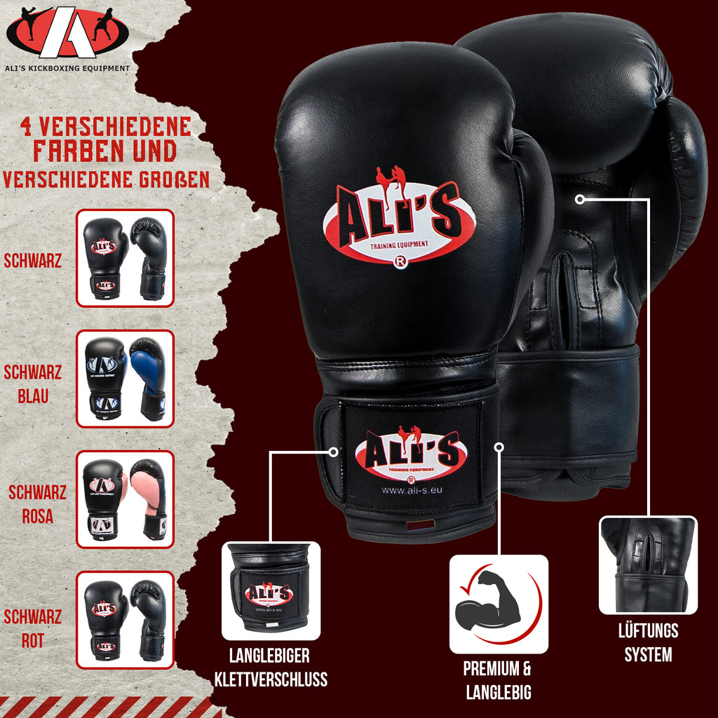 Bokshandschoen BT GO Zwart